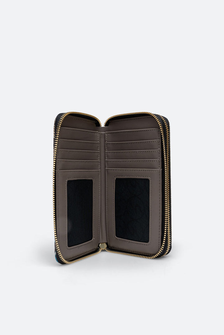 Portafoglio con doppia zip Planetarium wild