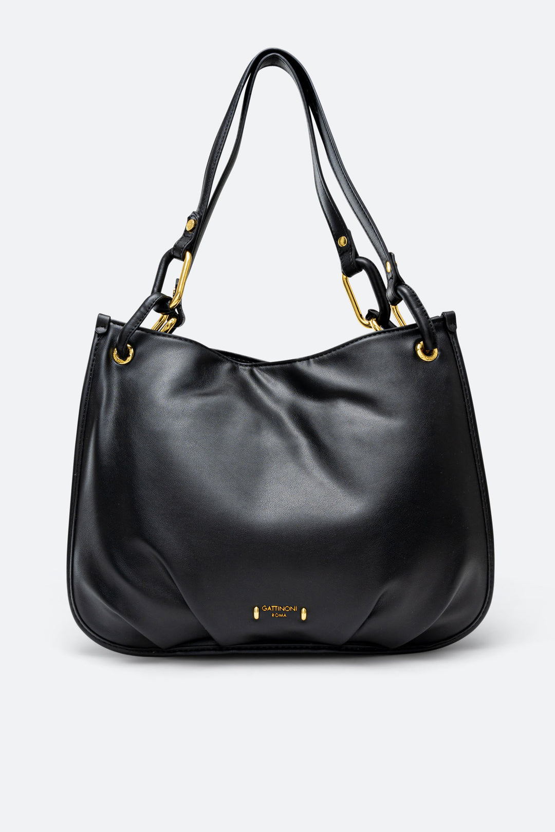 Borsa a spalla Coverage nera – Gattinoni - Main Image