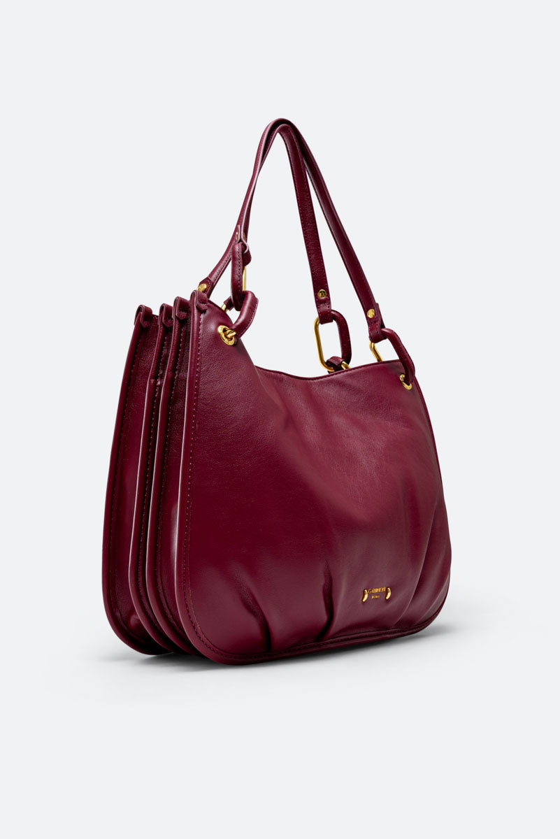 Borsa a Mano Coverage Large Bordeaux