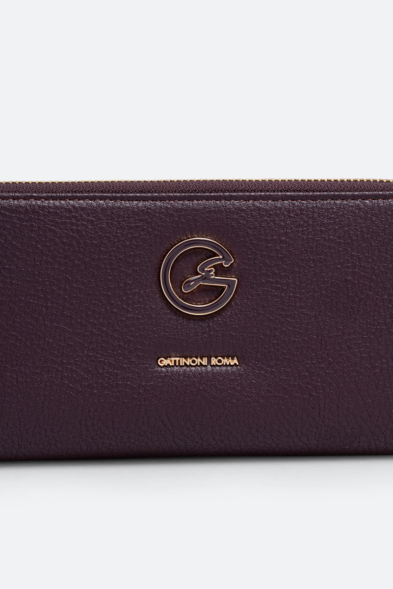 Portafoglio Denise doppia zip Nero