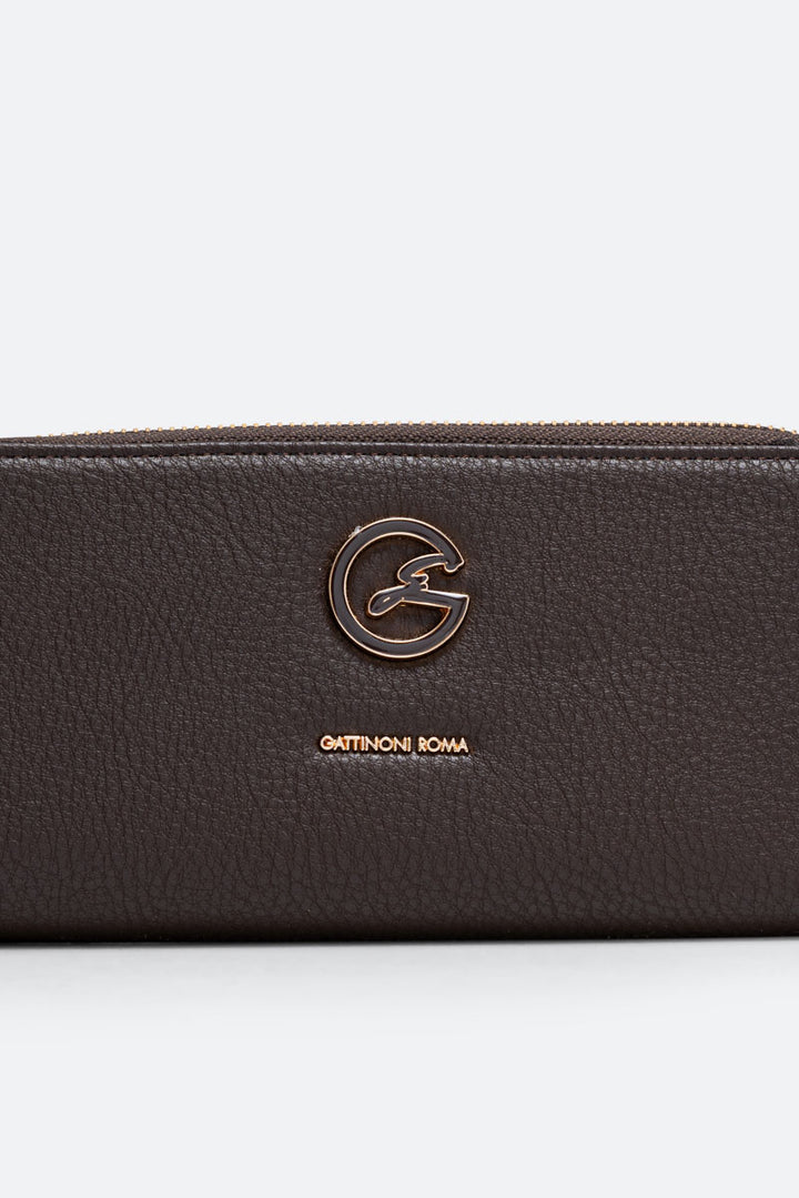 Portafoglio Denise doppia zip Nero