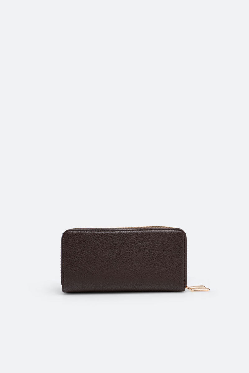 Portafoglio Denise doppia zip Nero