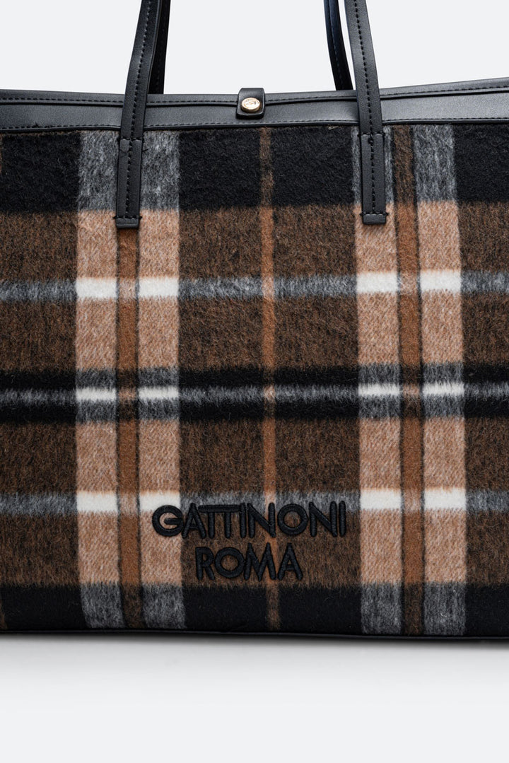 Tote Bag Fernanda Tartan Nero