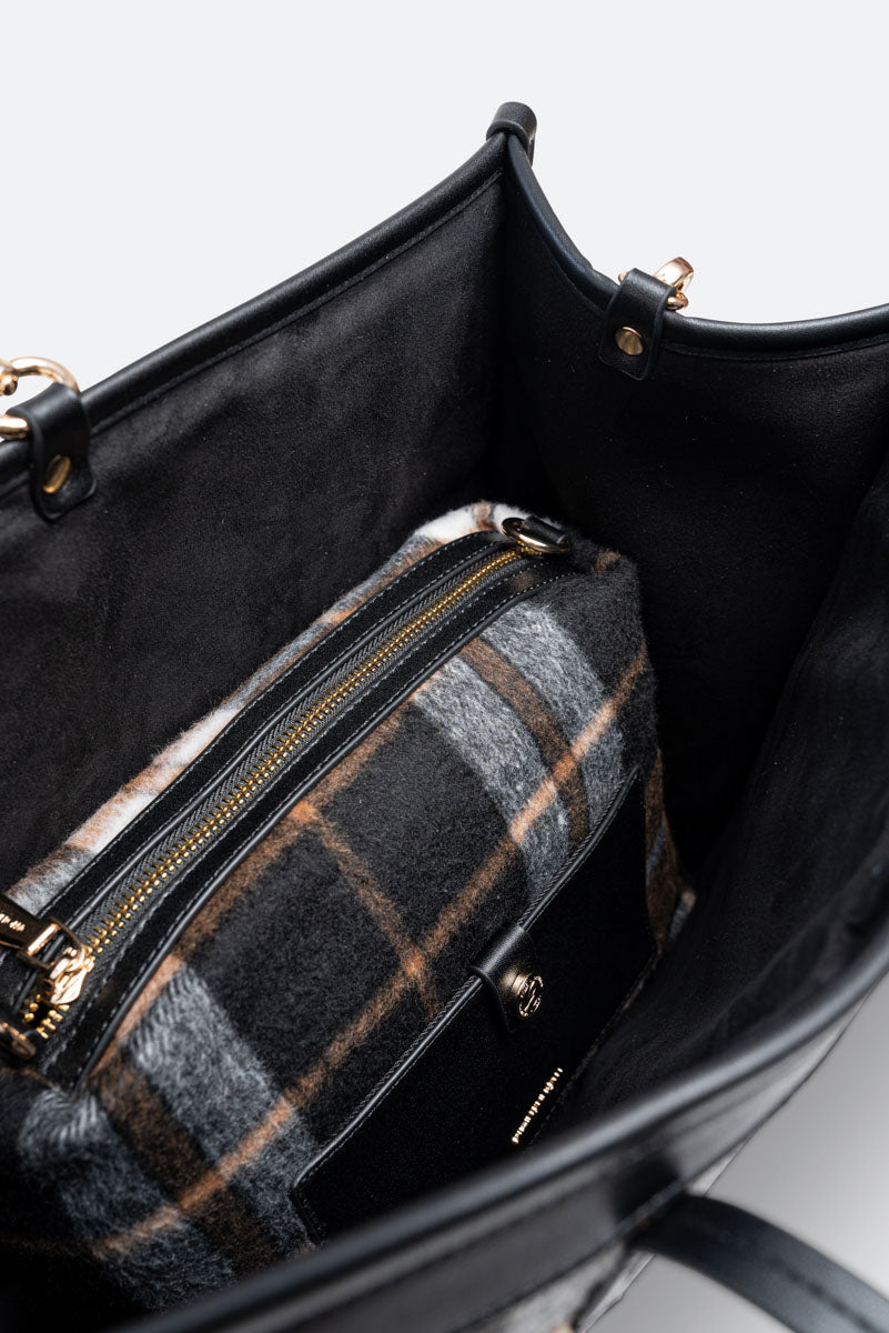 Tote Bag Fernanda Tartan Nero
