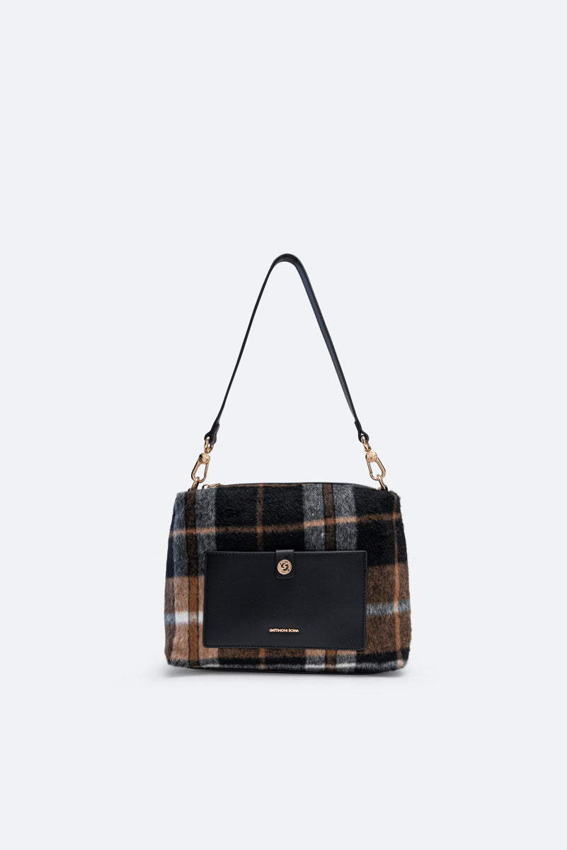 Tote Bag Fernanda Tartan Nero