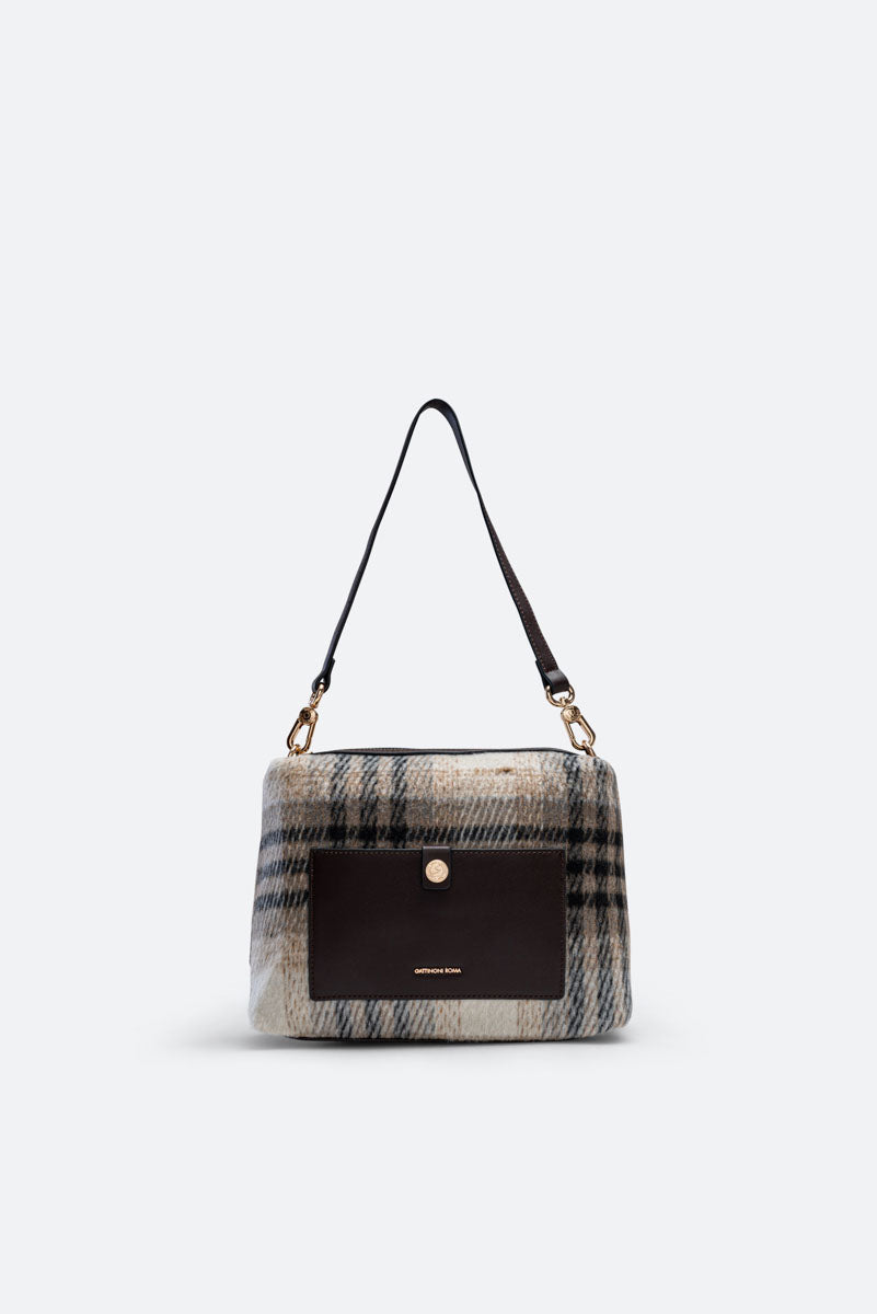 Tote Bag Fernanda Tartan Beige
