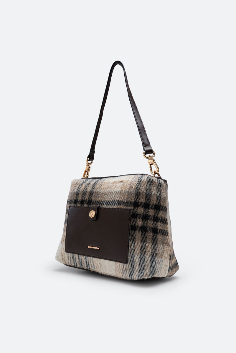 Tote Bag Fernanda Tartan Beige
