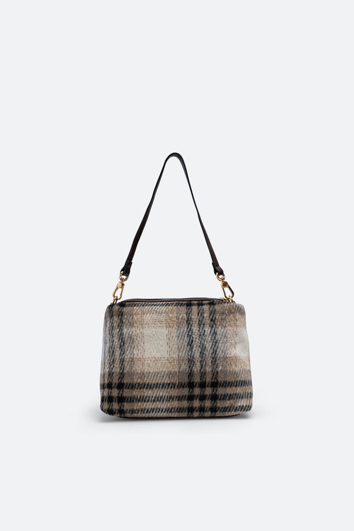 Tote Bag Fernanda Tartan Beige