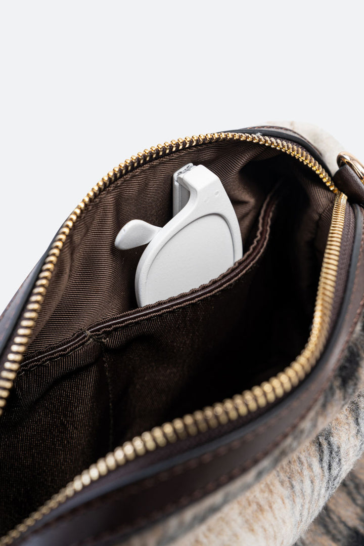 Tote Bag Fernanda Tartan Beige