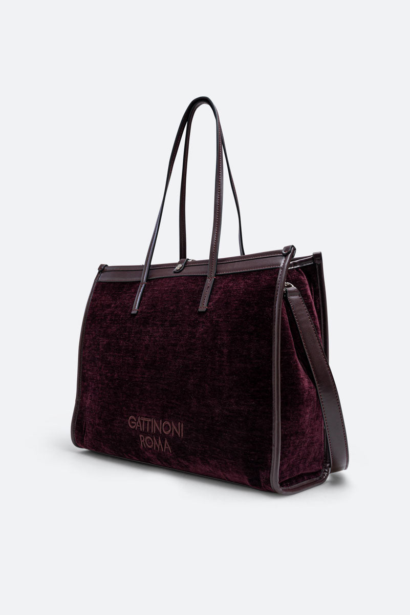 Tote Bag Fernanda Velluto Vinaccia