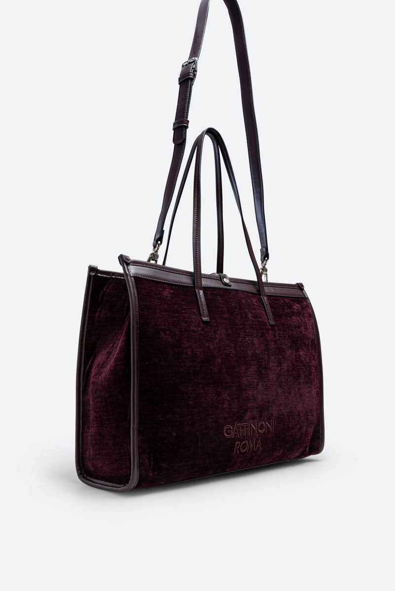 Tote Bag Fernanda Velluto Vinaccia