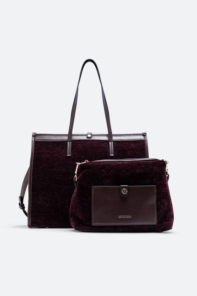 Tote Bag Fernanda Velluto Vinaccia