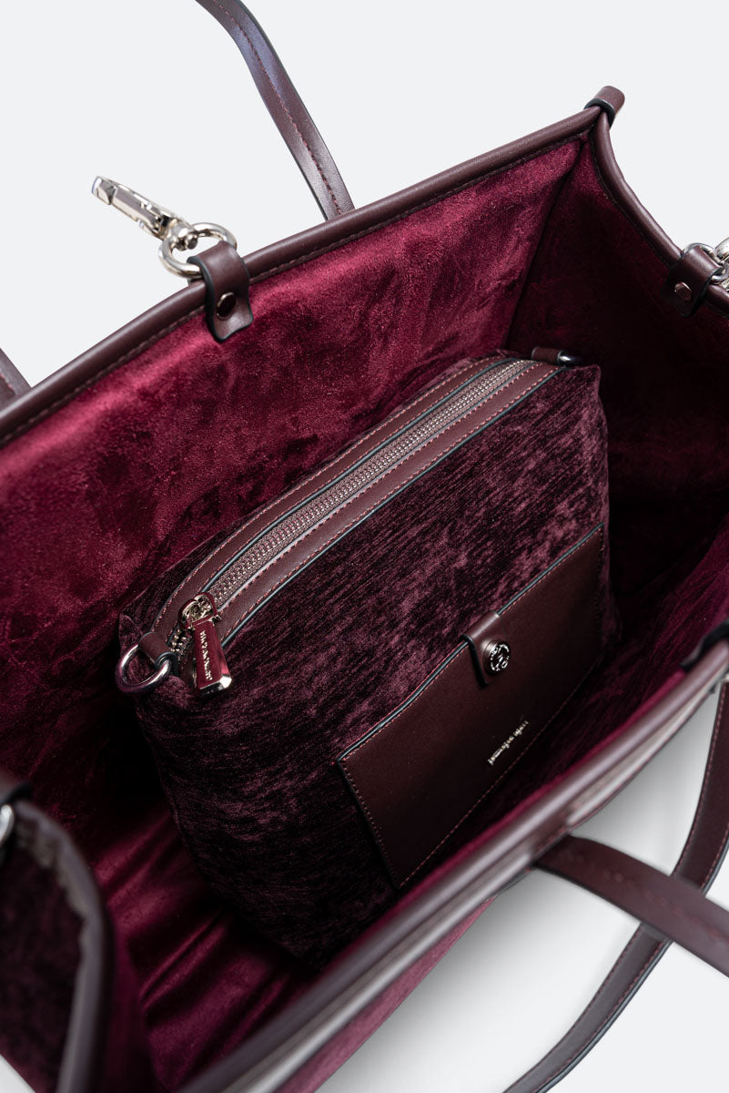 Tote Bag Fernanda Velluto Vinaccia