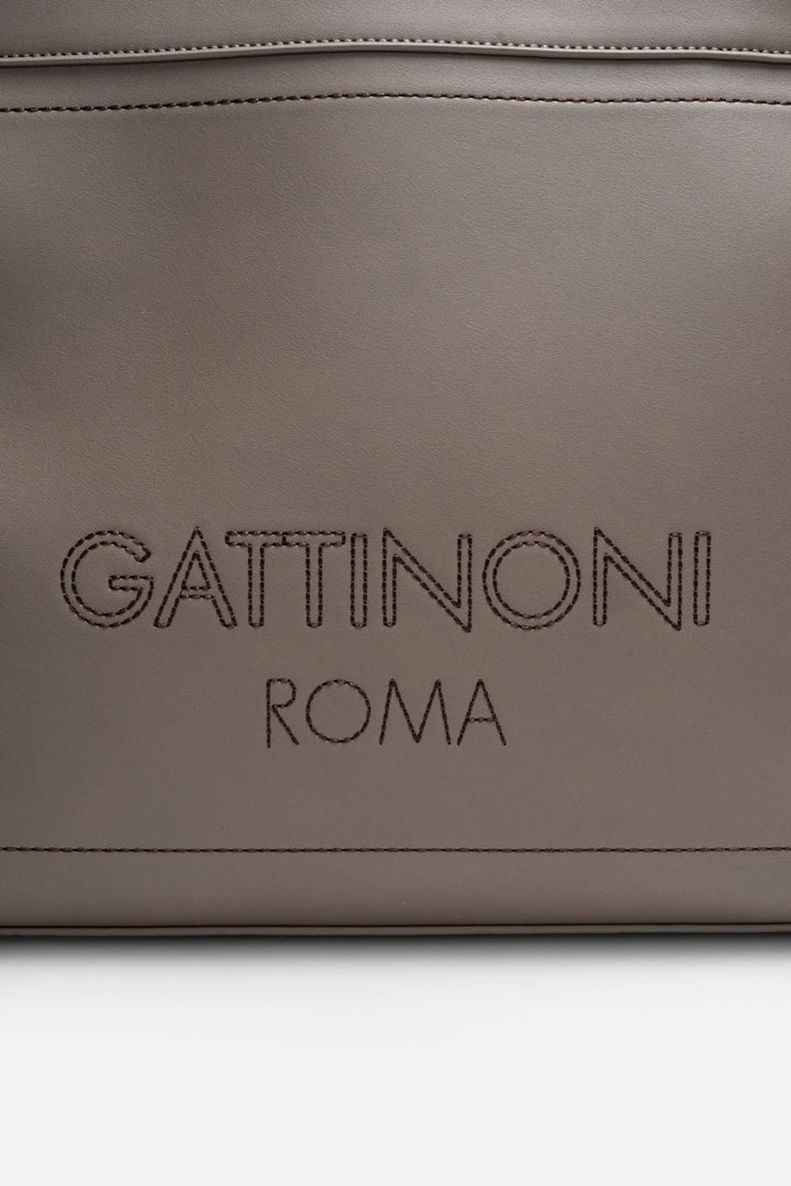 Shopping grande in pelle sintetica AMELIA Taupe