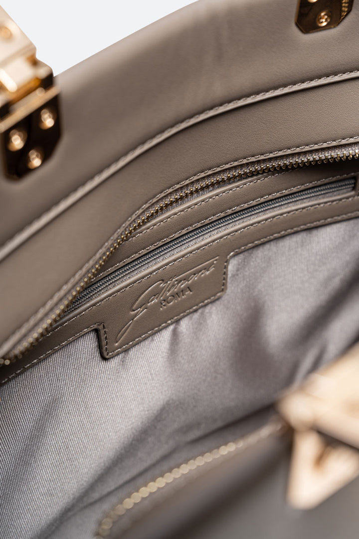 Shopping grande in pelle sintetica AMELIA Taupe