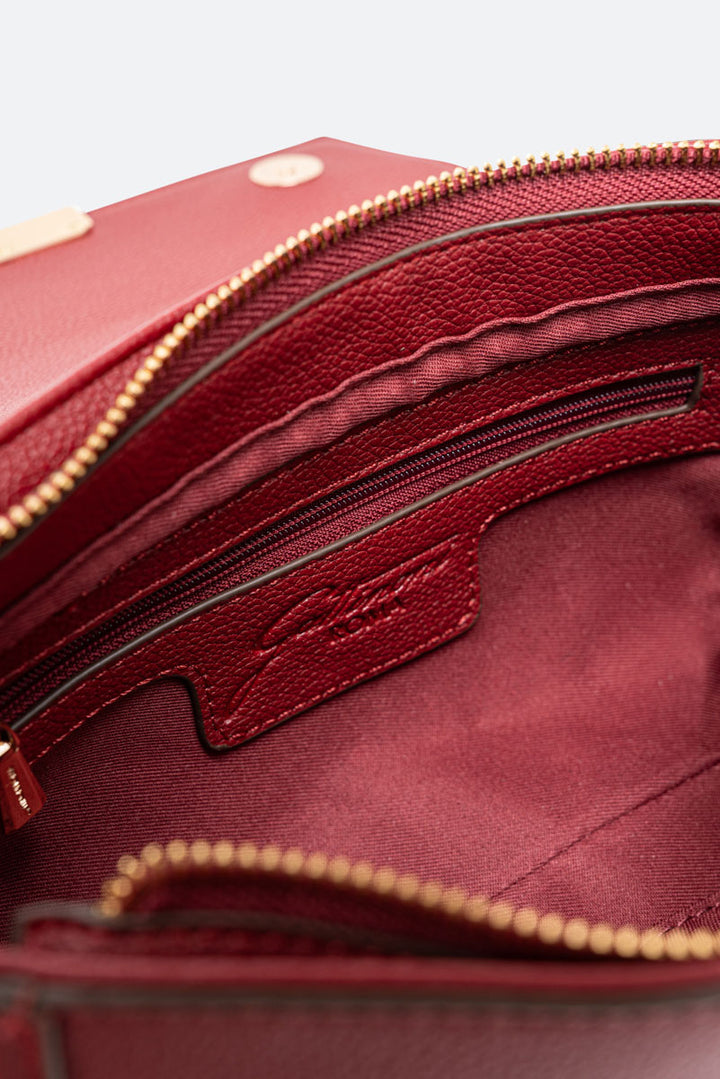 Flap Bag Roomy a tracolla Rosso