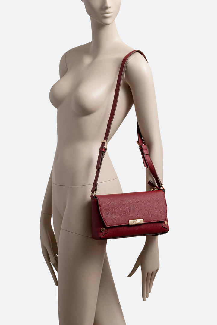 Flap Bag Roomy a tracolla Rosso