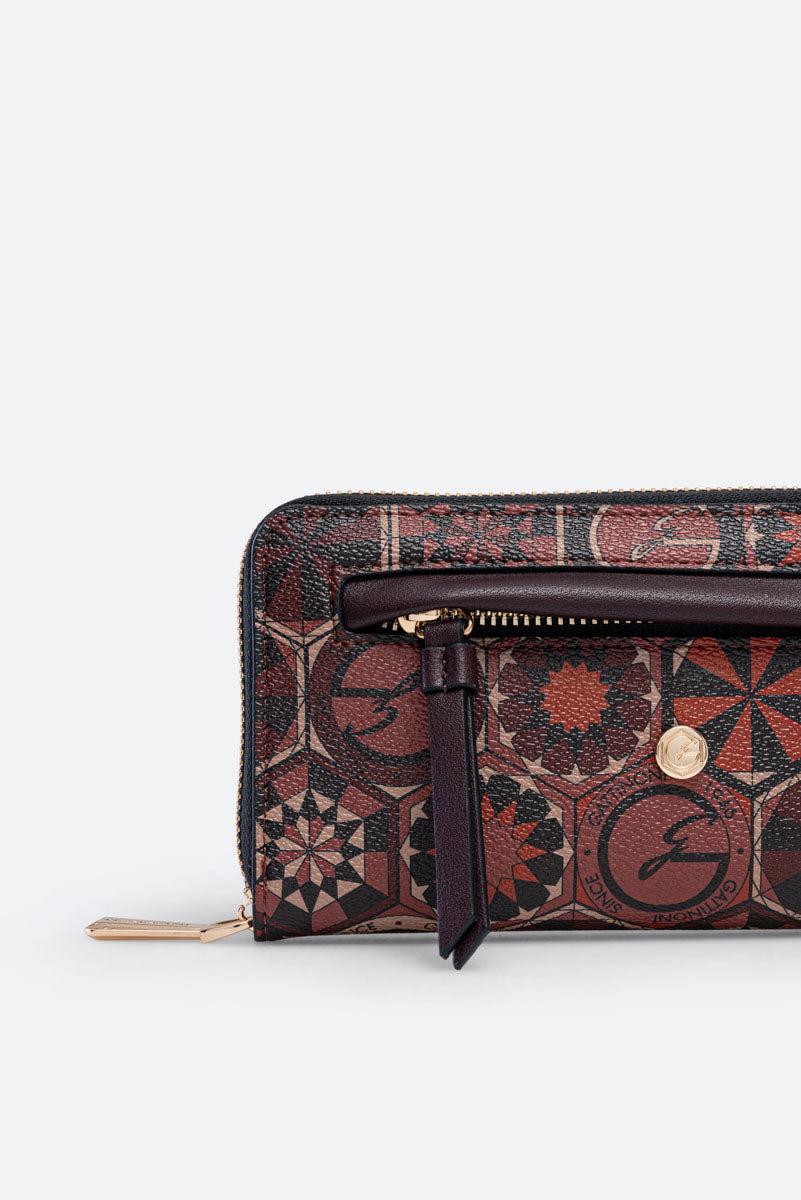 Portafoglio con zip Teodosia Garnet