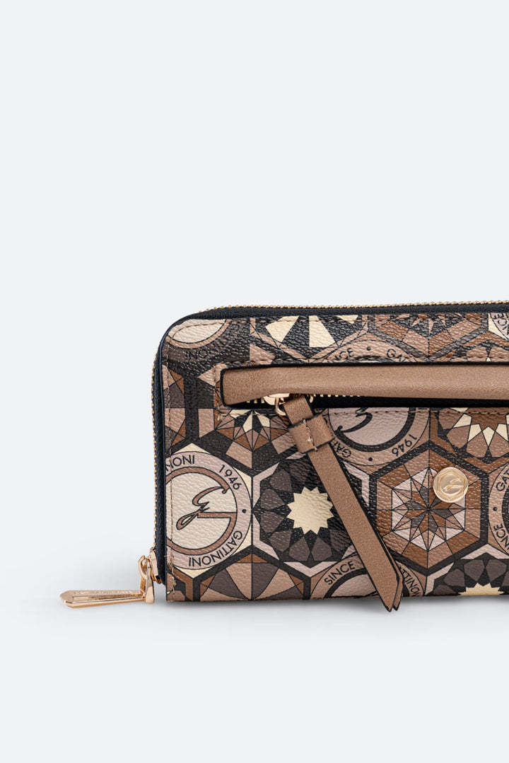Portafoglio con zip Teodosia Desert