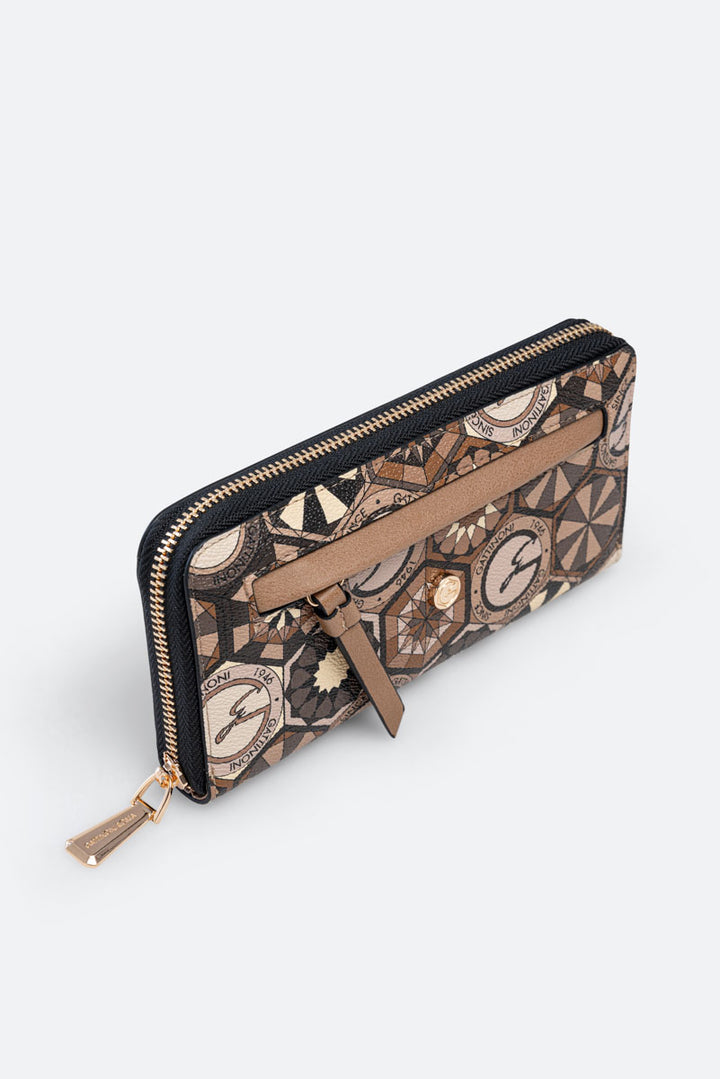 Portafoglio con zip Teodosia Desert