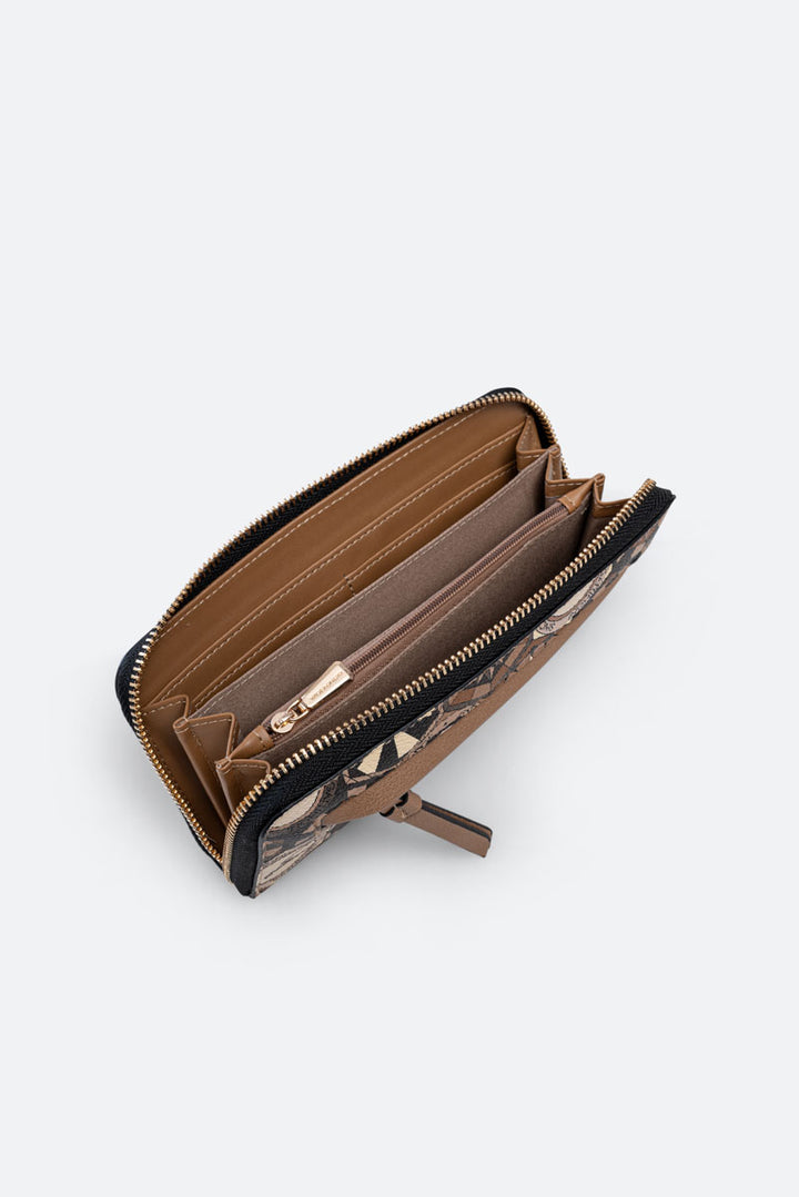 Portafoglio con zip Teodosia Desert
