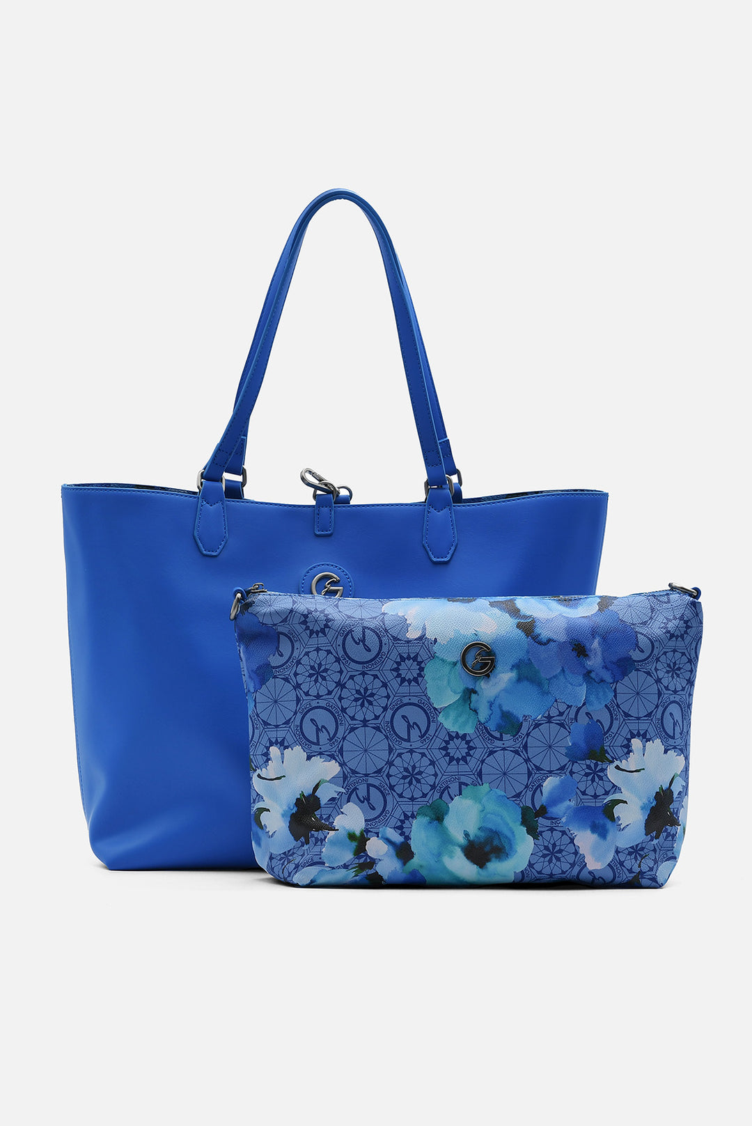 Shopping Bag Reversible Teodosia Large azzurra