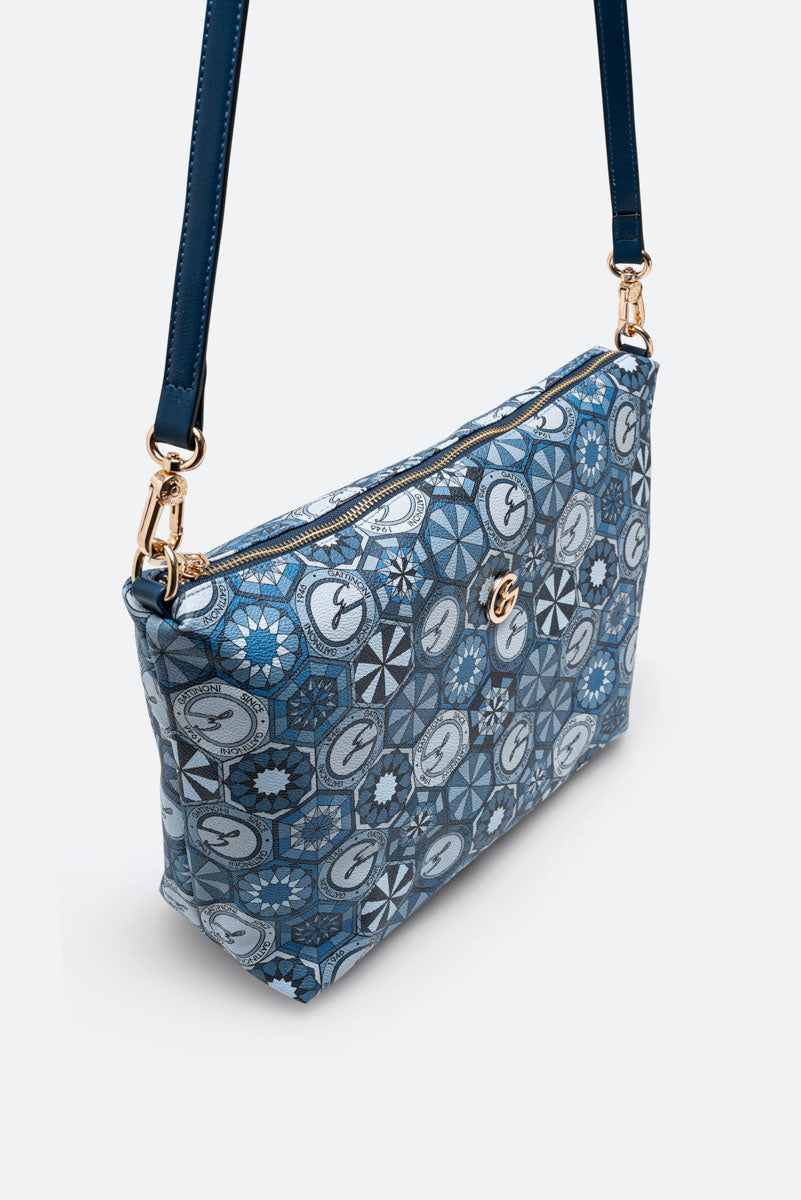Teodosia Reversible Borsa A Spalla Franca Lapislazuli