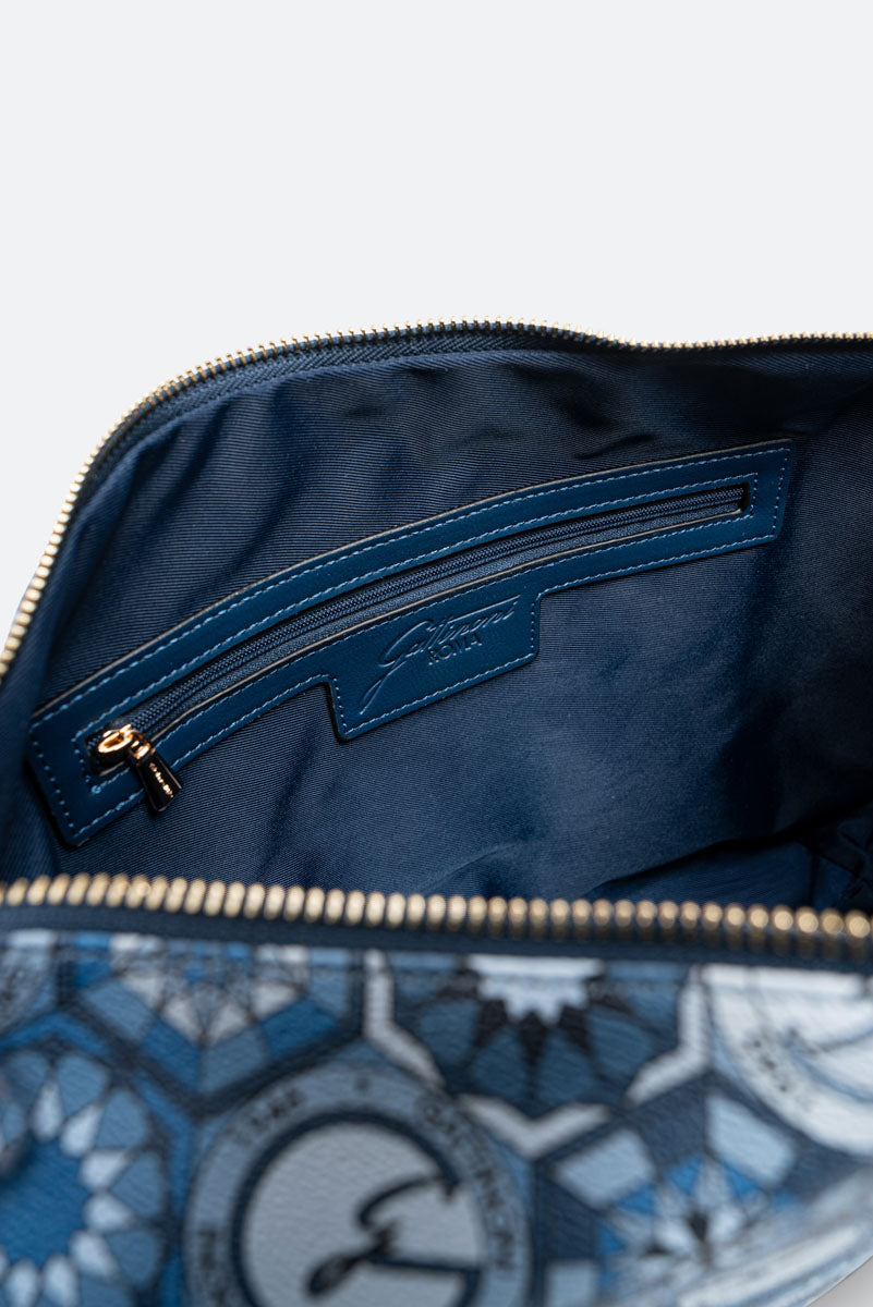 Teodosia Reversible Borsa A Spalla Franca Lapislazuli