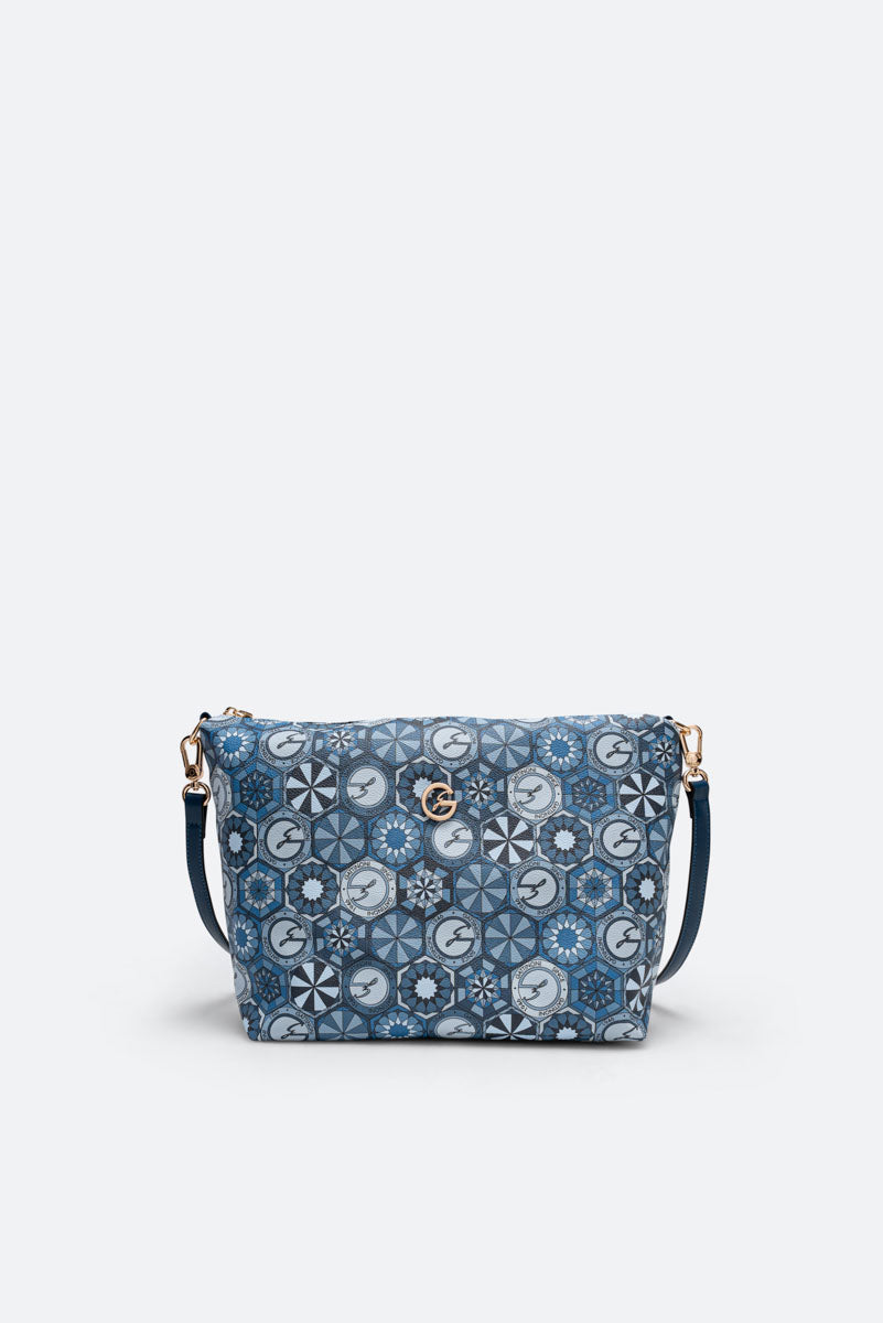 Teodosia Reversible Borsa A Spalla Franca Lapislazuli