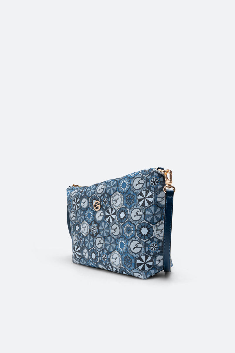 Teodosia Reversible Borsa A Spalla Franca Lapislazuli