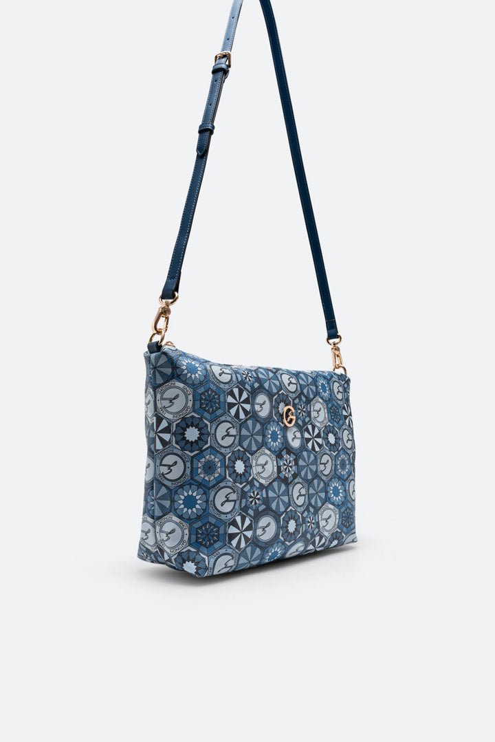 Teodosia Reversible Borsa A Spalla Franca Lapislazuli