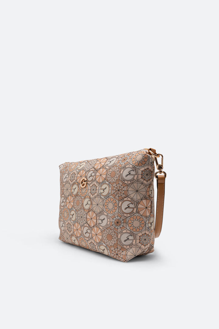 Teodosia Reversible Borsa A Spalla Franca Travertino