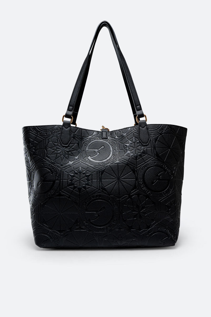 Shopping Bag Reversible Embossed Nera