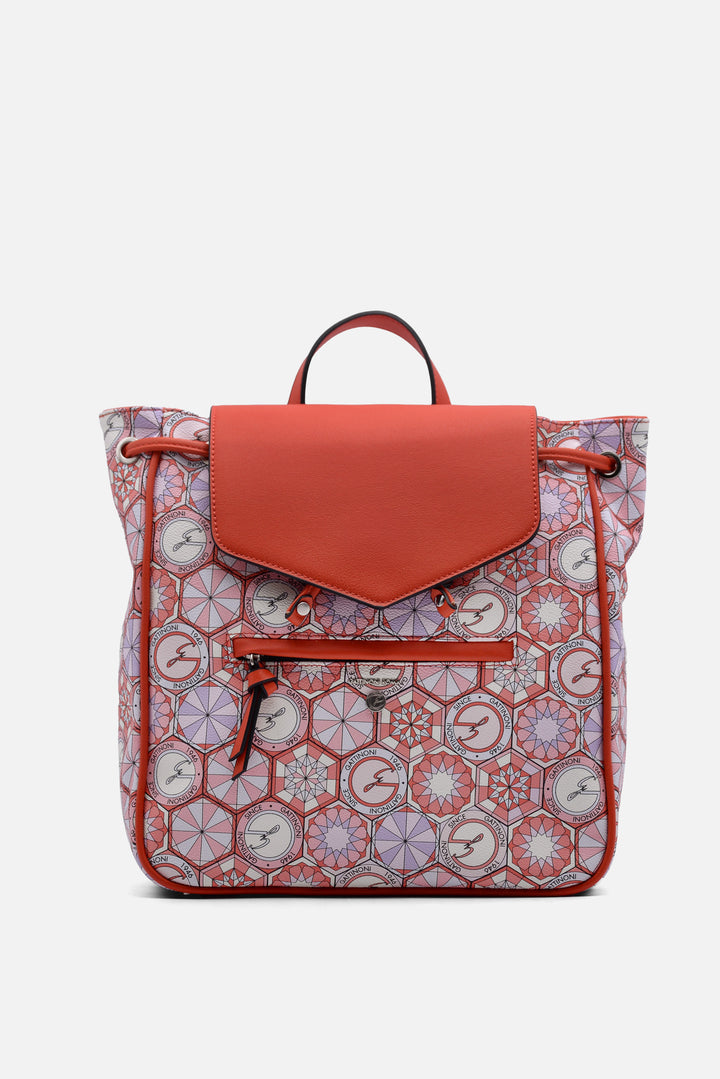 Teod.Daily Backpack PVC New Teod./PU Coral/Coral Red