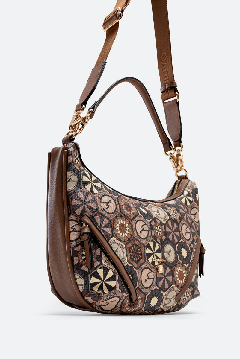 Hobo Bag Teodosia Daily Desert Brown