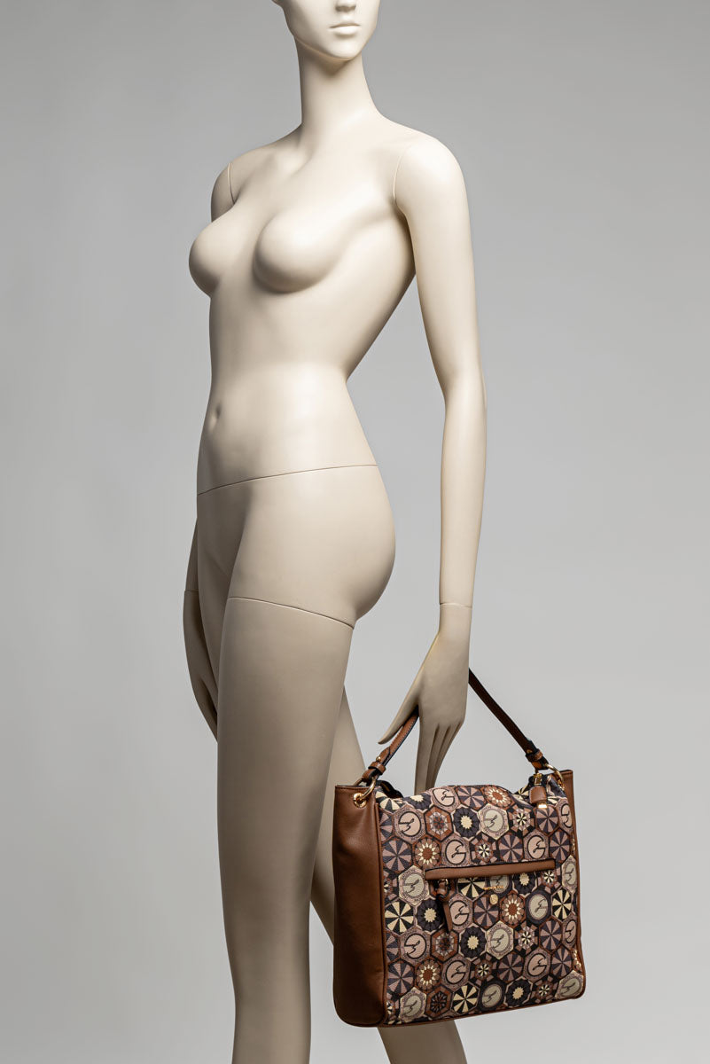 Teod.Daily Large Hobo PVC New Teod./PU Desert/Brown