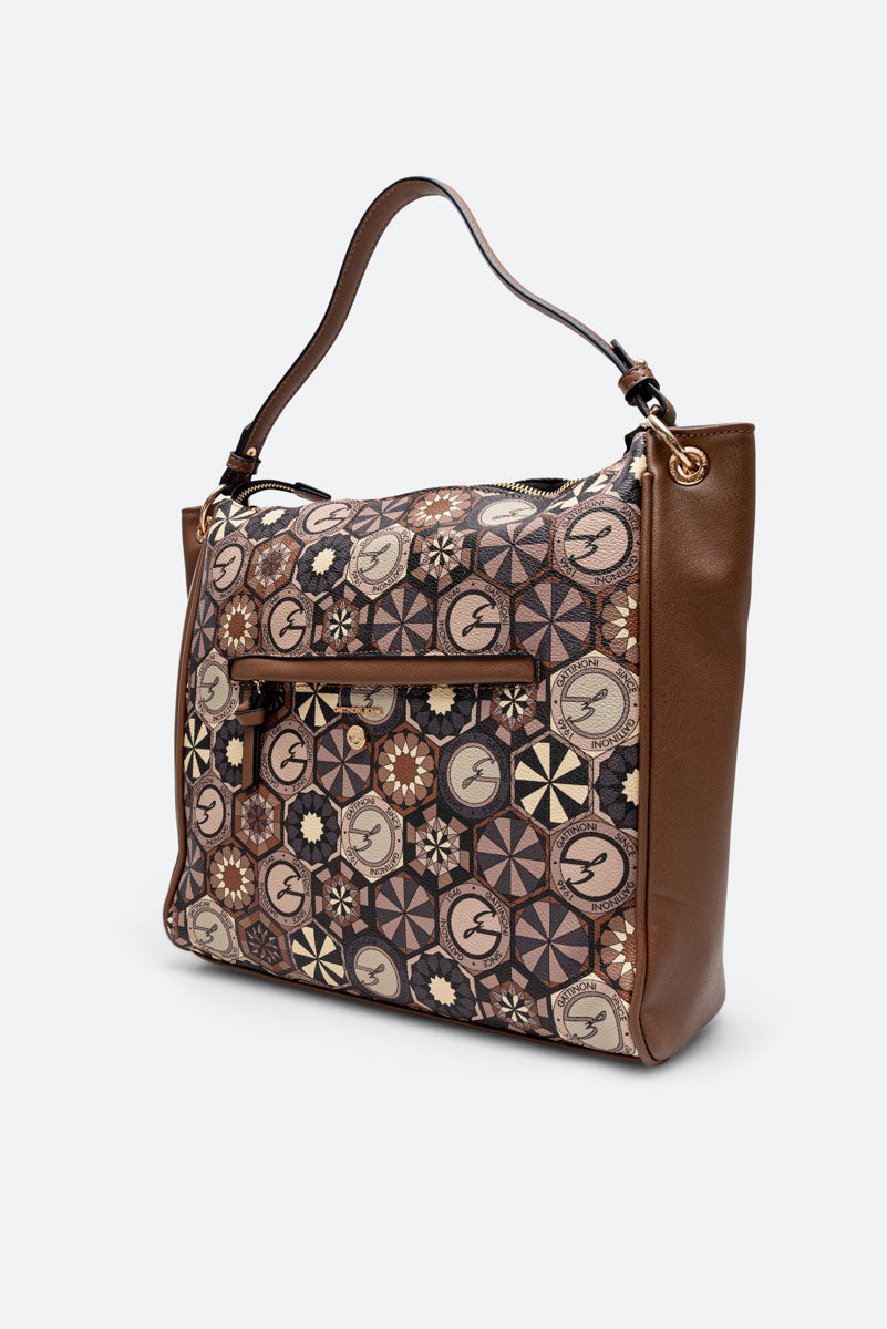 Hobo Bag Large Teodosia Daily Marrone