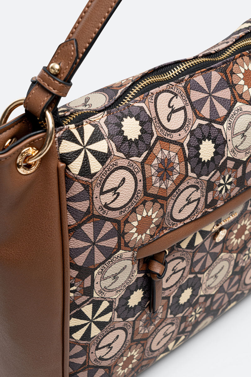 Hobo Bag Large Teodosia Daily Marrone