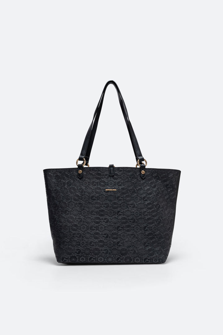 Tote bag reversibile piccola Teodosia Casual Nero