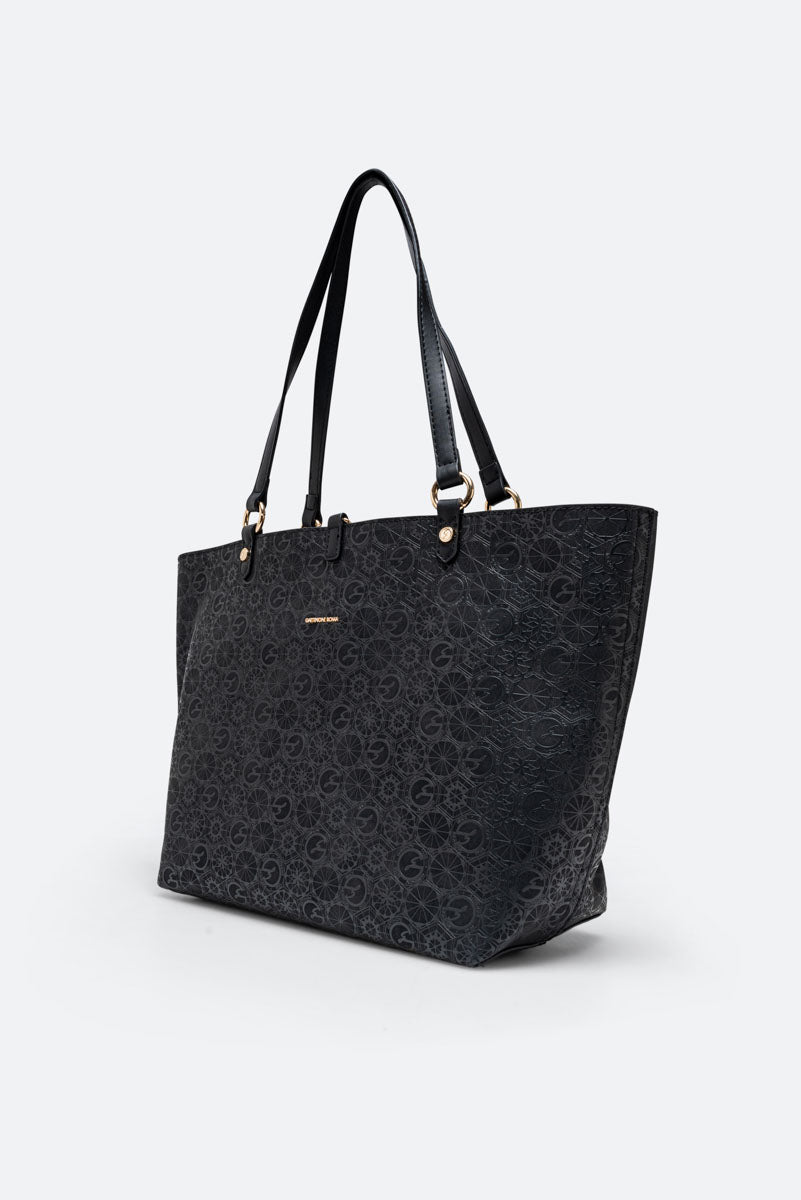 Tote bag reversibile piccola Teodosia Casual Nero