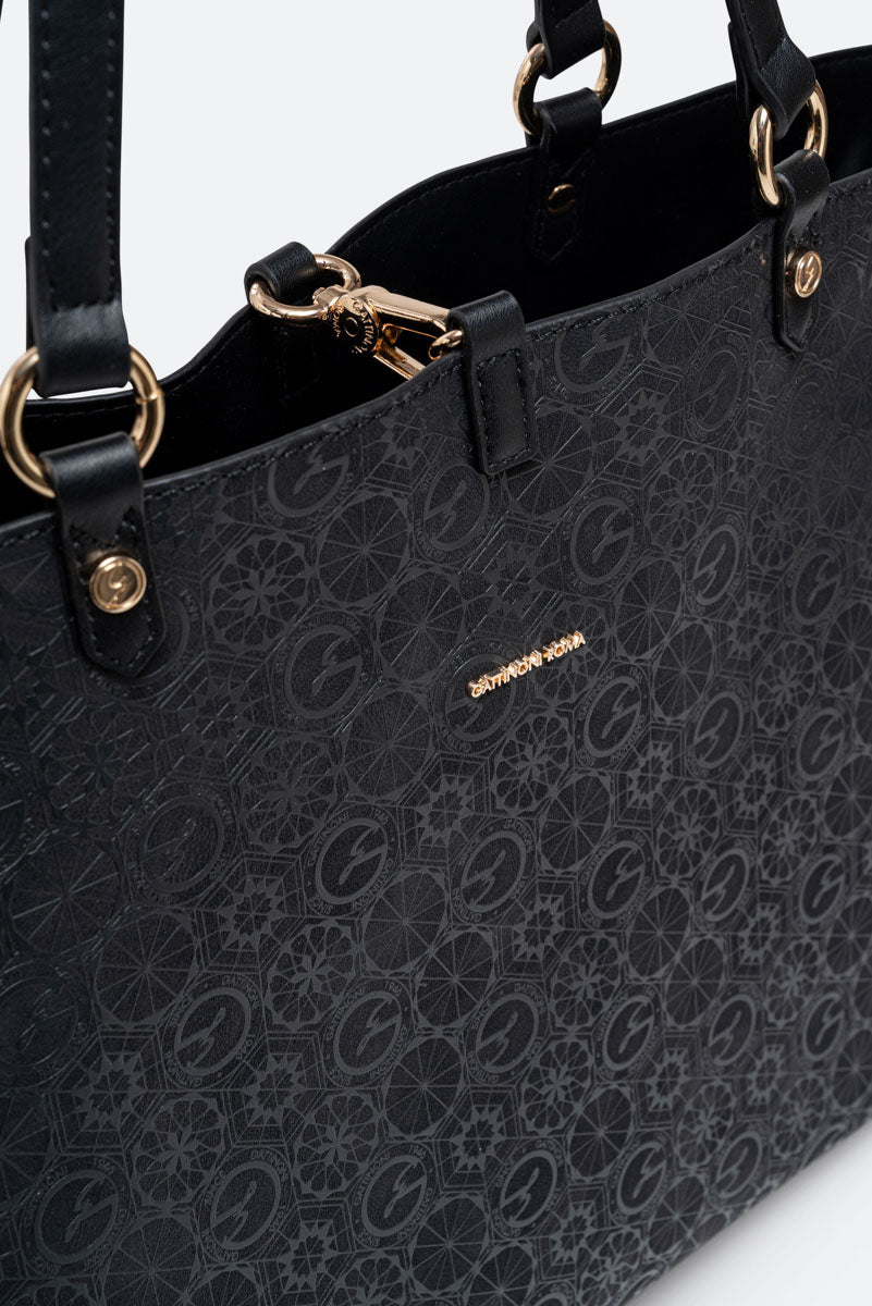 Tote bag reversibile piccola Teodosia Casual Nero