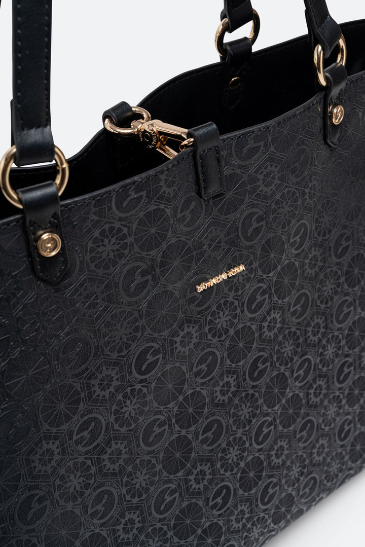 Tote bag reversibile piccola Teodosia Casual Nero