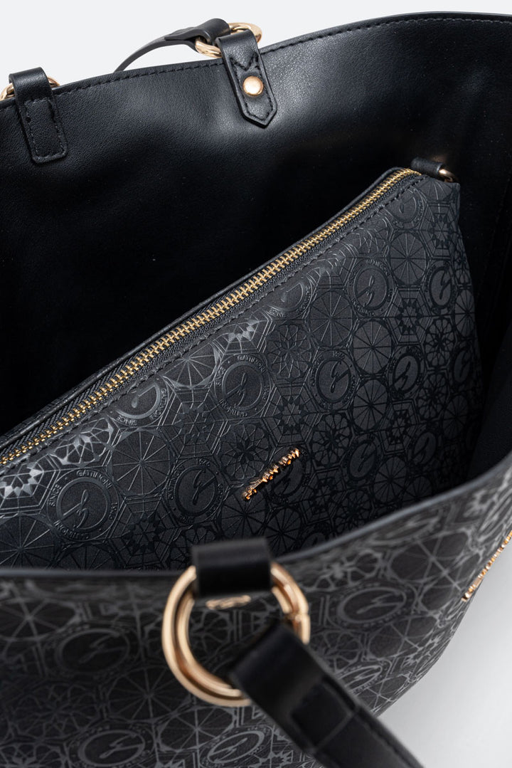 Tote bag reversibile piccola Teodosia Casual Nero