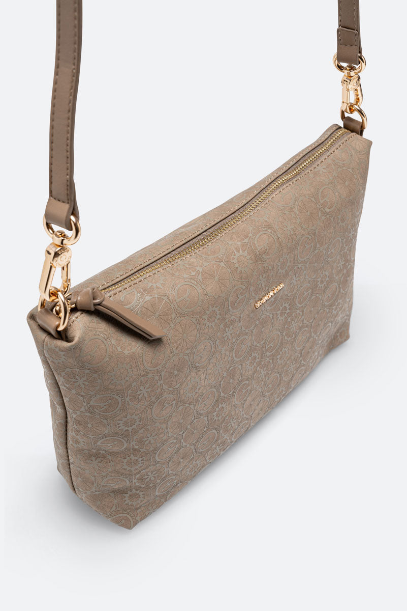 Tote bag reversibile piccola Teodosia Casual Tortora