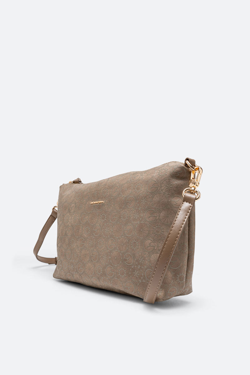 Tote bag reversibile piccola Teodosia Casual Tortora