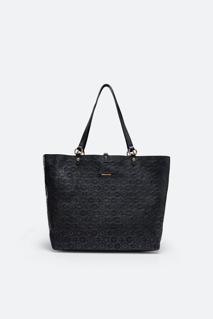 Tote bag reversibile Teodosia Casual Grande Nero