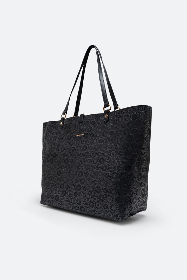 Tote bag reversibile Teodosia Casual Grande Nero