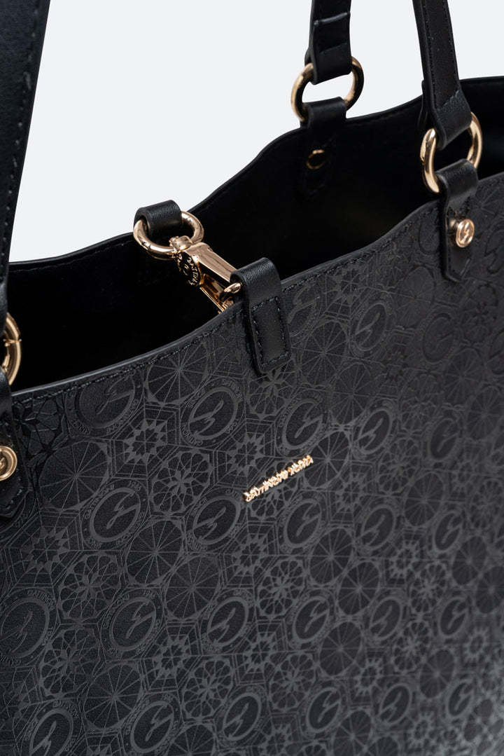 Tote bag reversibile Teodosia Casual Grande Nero