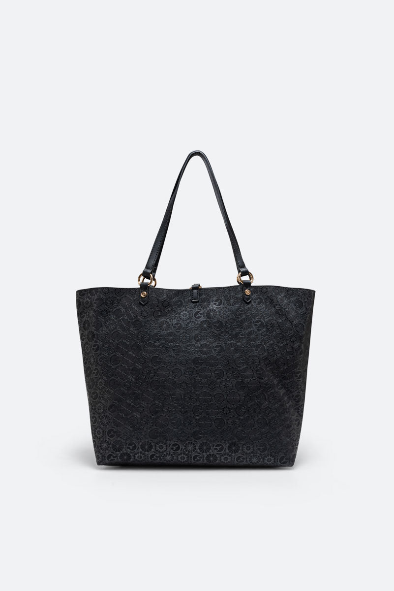 Tote bag reversibile Teodosia Casual Grande Nero