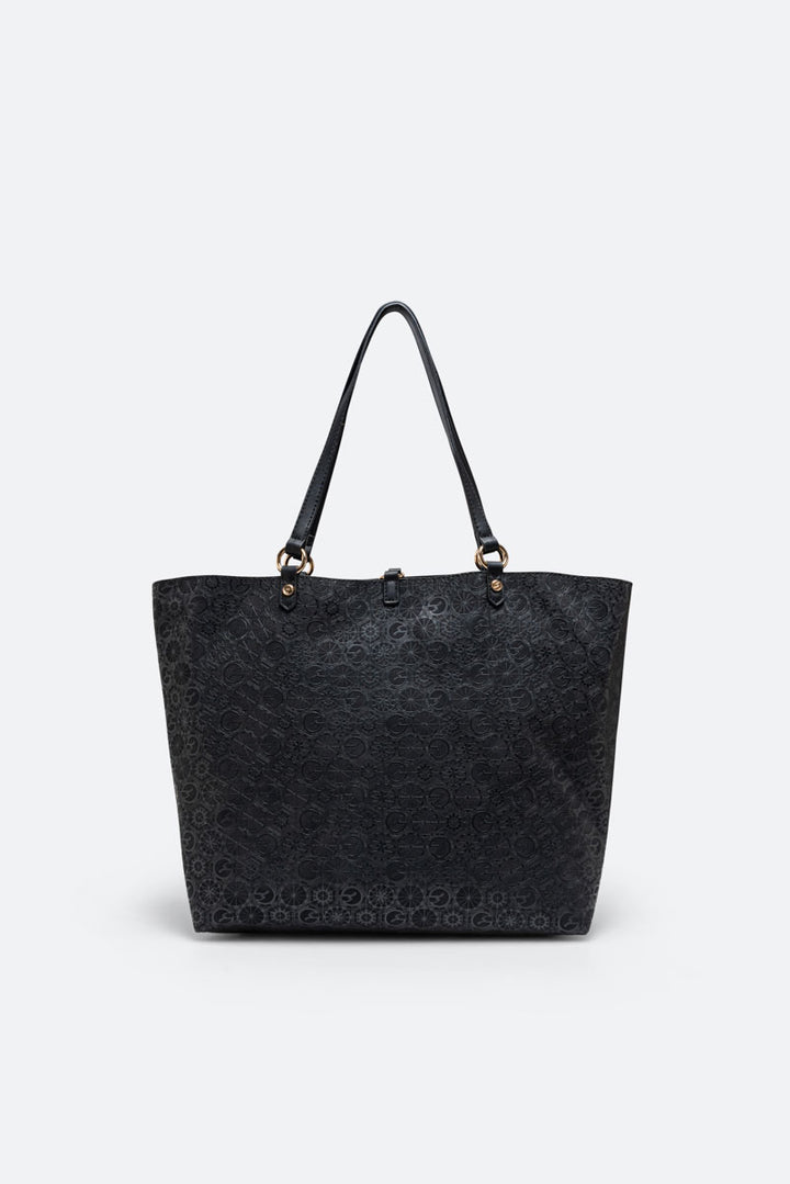 Tote bag reversibile Teodosia Casual Grande Nero